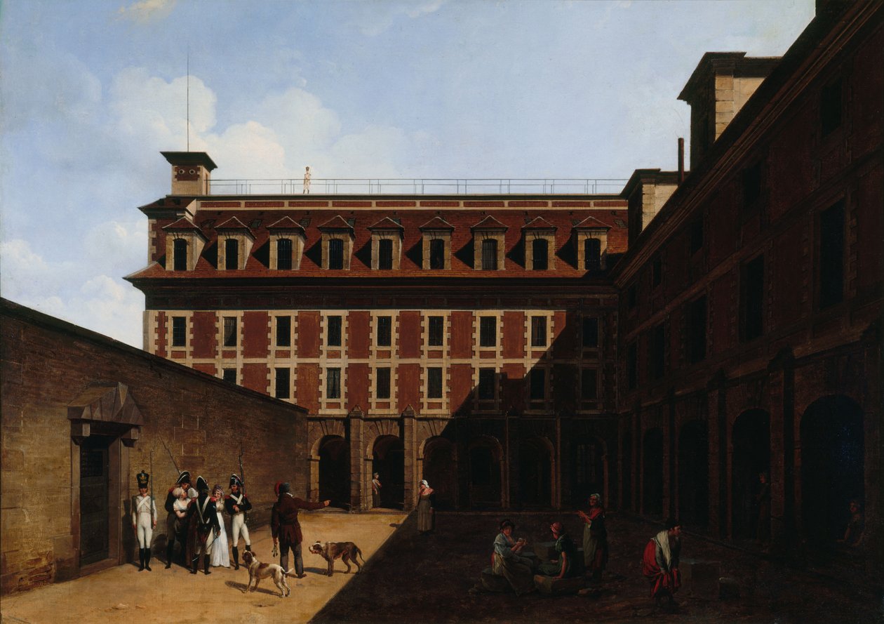 Więzienie Madelonnette, ok. 1930 r. 1810. autorstwa Louis Leopold Boilly