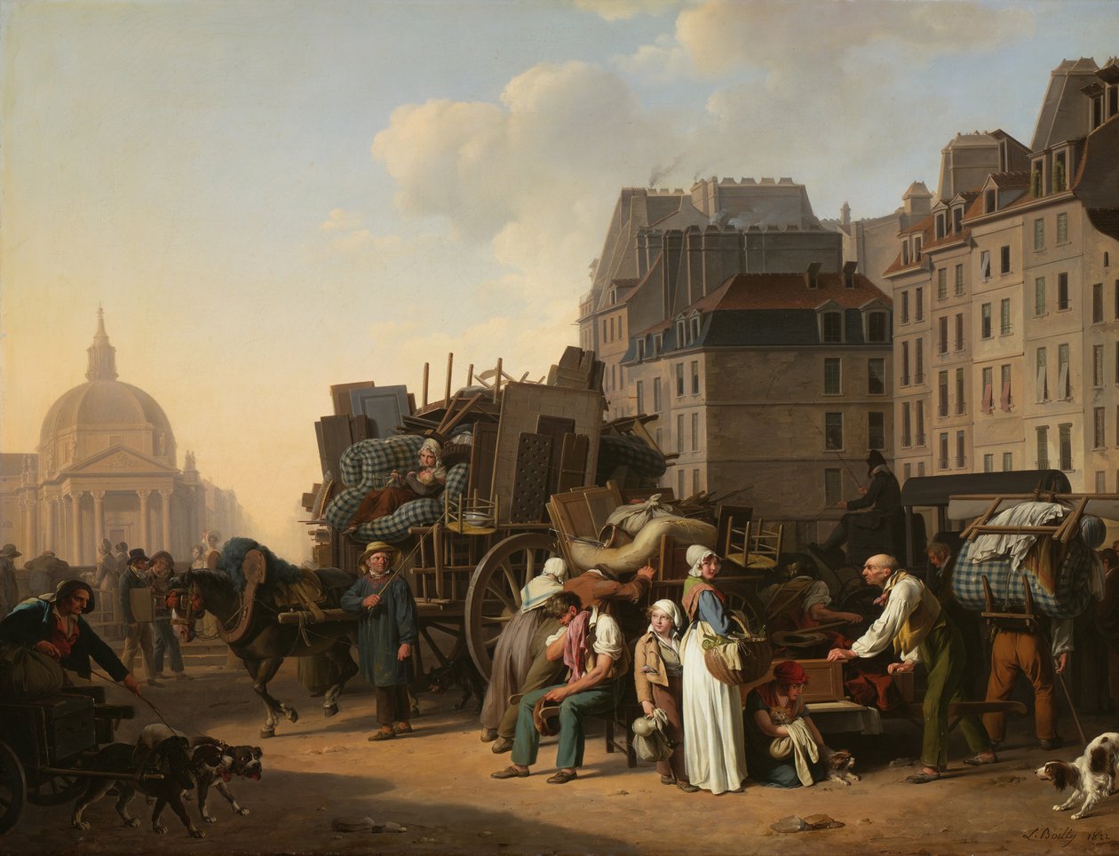 Przeprowadzki, 1822. autorstwa Louis Leopold Boilly