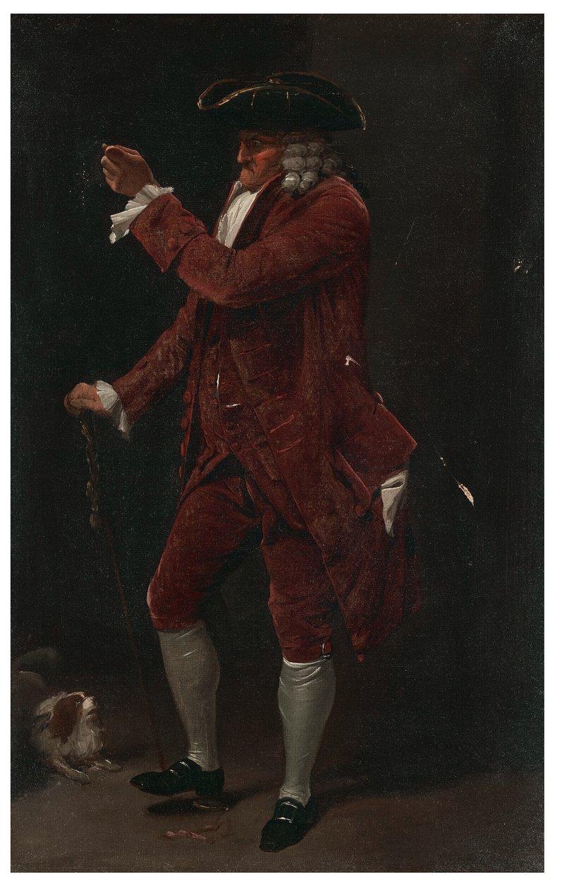 Dżentelmen z psem autorstwa Louis Leopold Boilly
