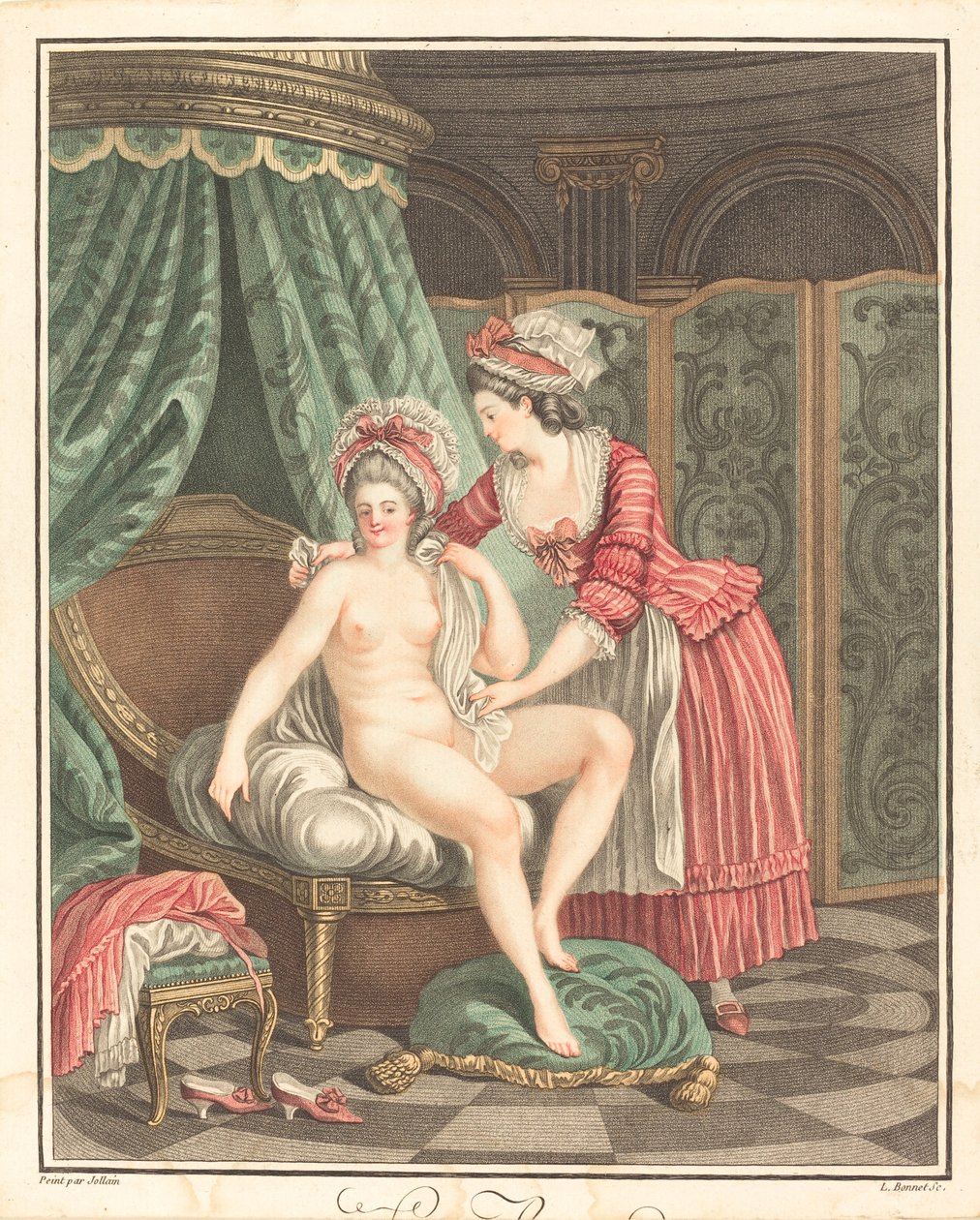 Łazienka. autorstwa Louis Marin Bonnet