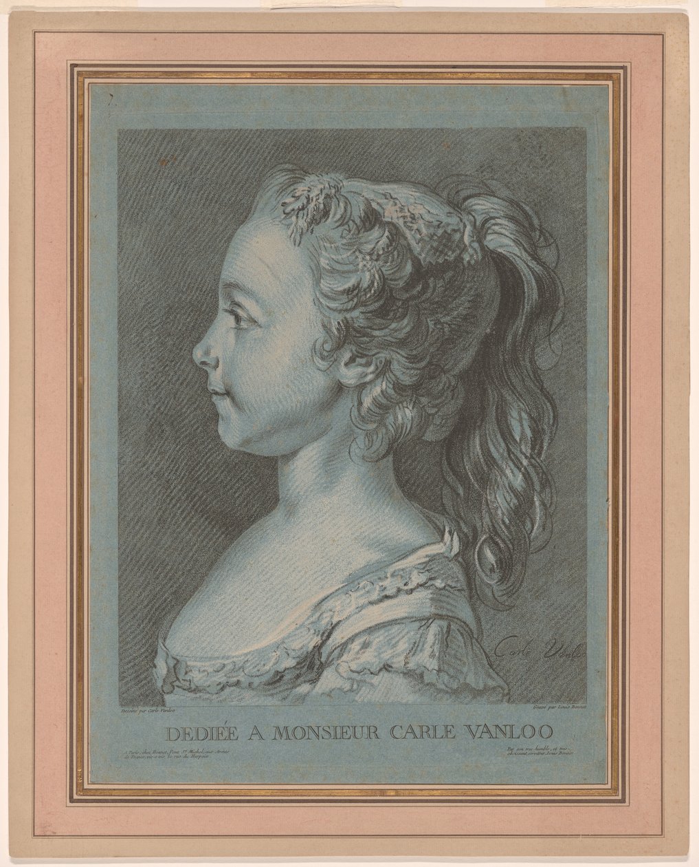 Marie-Rosalie Vanloo autorstwa Louis Marin Bonnet