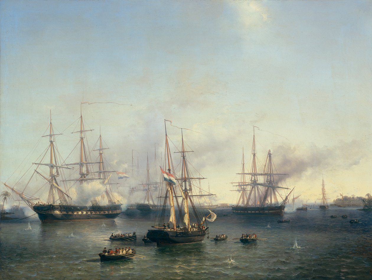 Podbój Palembang (Sumatra) autorstwa Louis Meijer