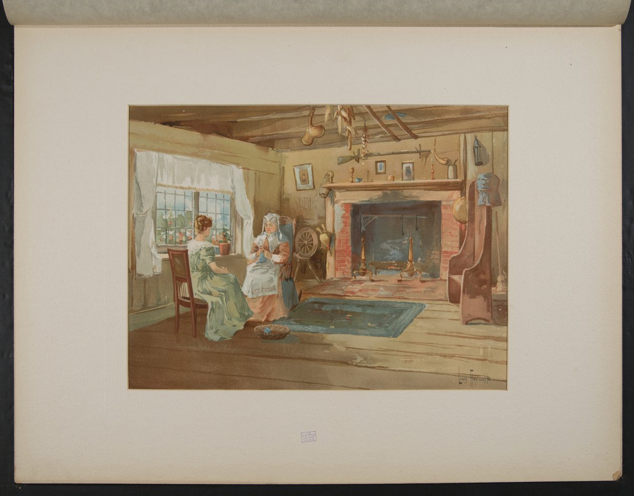 Domek w Nowej Anglii, Midway Plaisance autorstwa Louis Meynelle