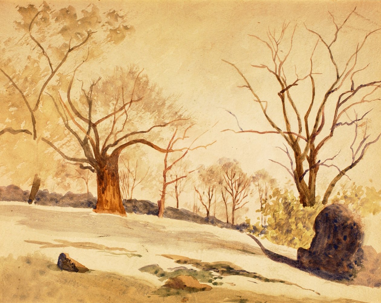 Jesienny krajobraz, ca. 1886-1887. autorstwa Louis Michel Eilshemius