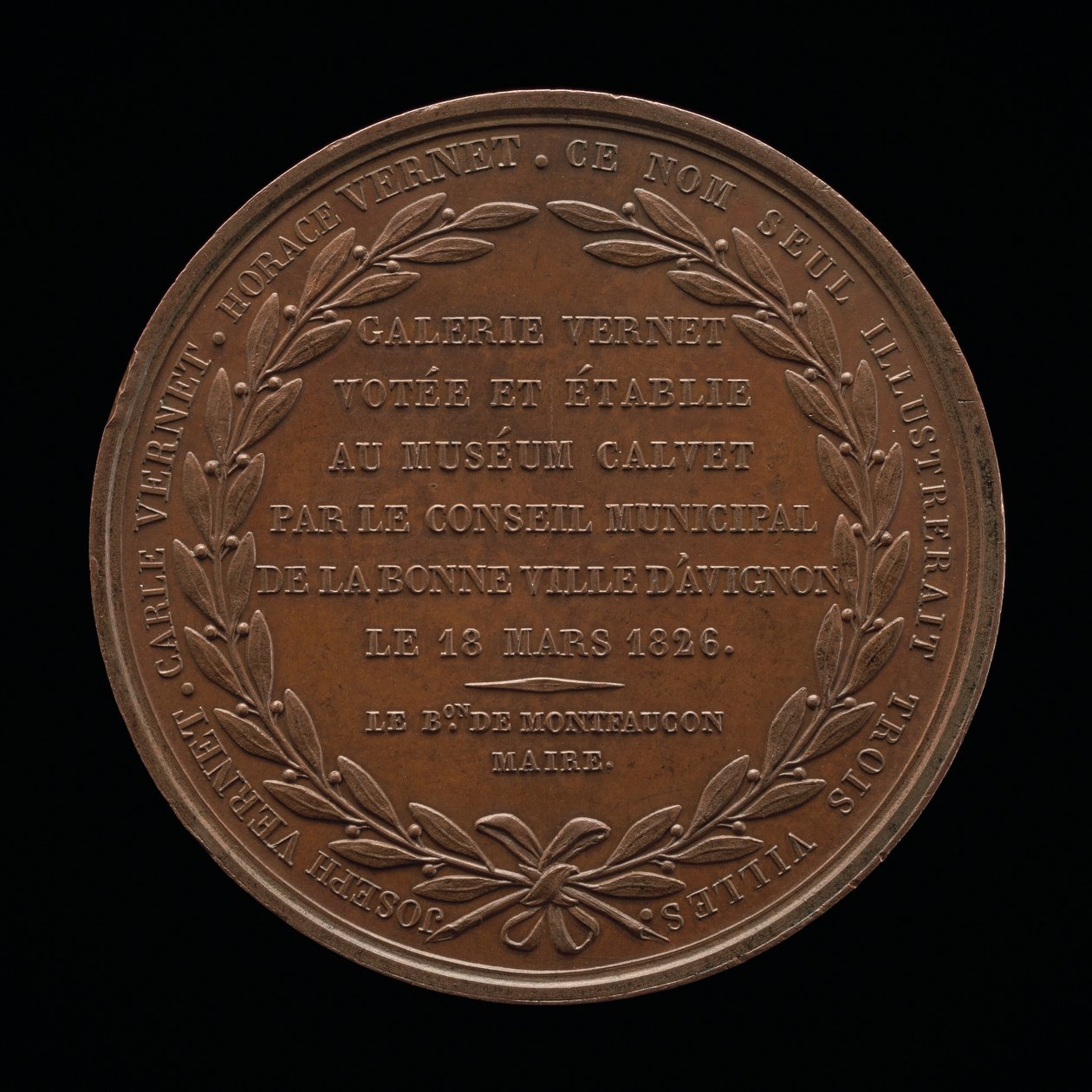Napis [rewers], 1826. autorstwa Louis Michel Petit