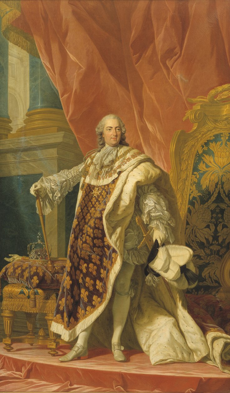 Ludwik XV Francji (1710-1774) autorstwa Louis Michel van Loo