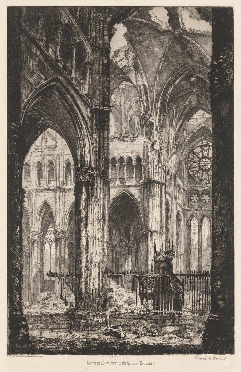 Katedra w Reims, Południowa Transept autorstwa Louis Orr