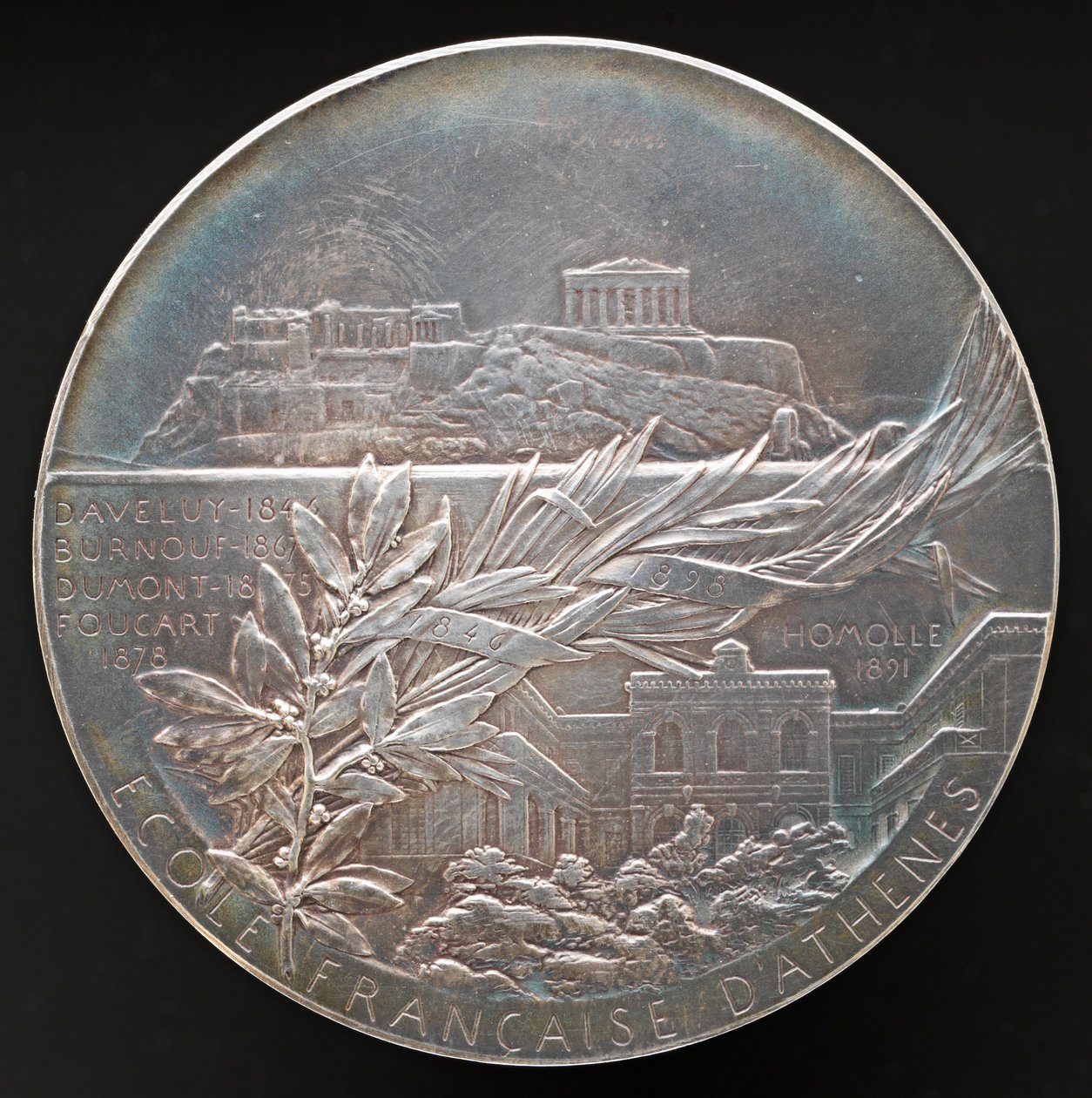 Francuska Szkoła Ateńska [rewers], 1898. autorstwa Louis Oscar Roty