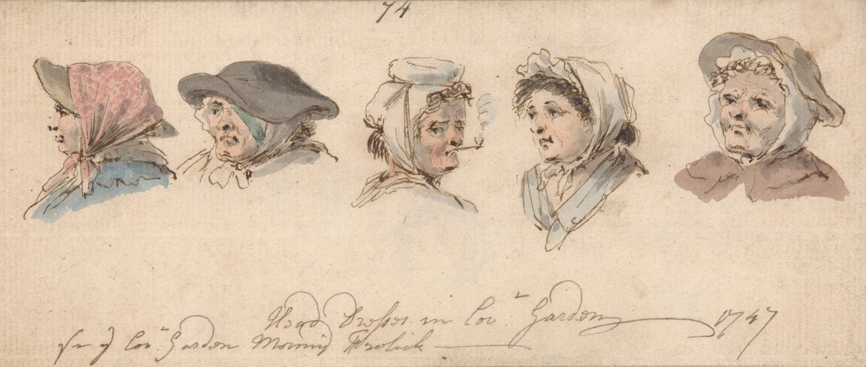Toucados em polonês Covent Garden autorstwa Louis Philippe Boitard
