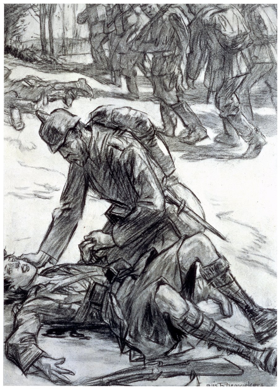 „Czy to ty, mamo”, 1916 autorstwa Louis Raemaekers