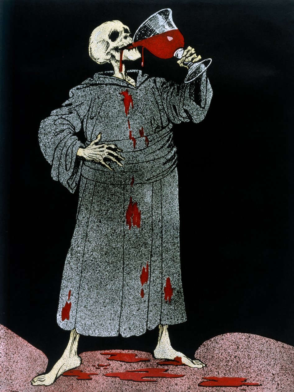 „Do zdrowia, cywilizacji!”, 1916 autorstwa Louis Raemaekers