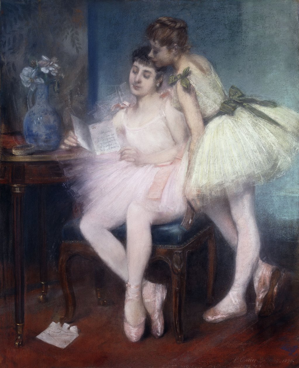 Litera; List, 1890 autorstwa Louis Robert Carrier Belleuse