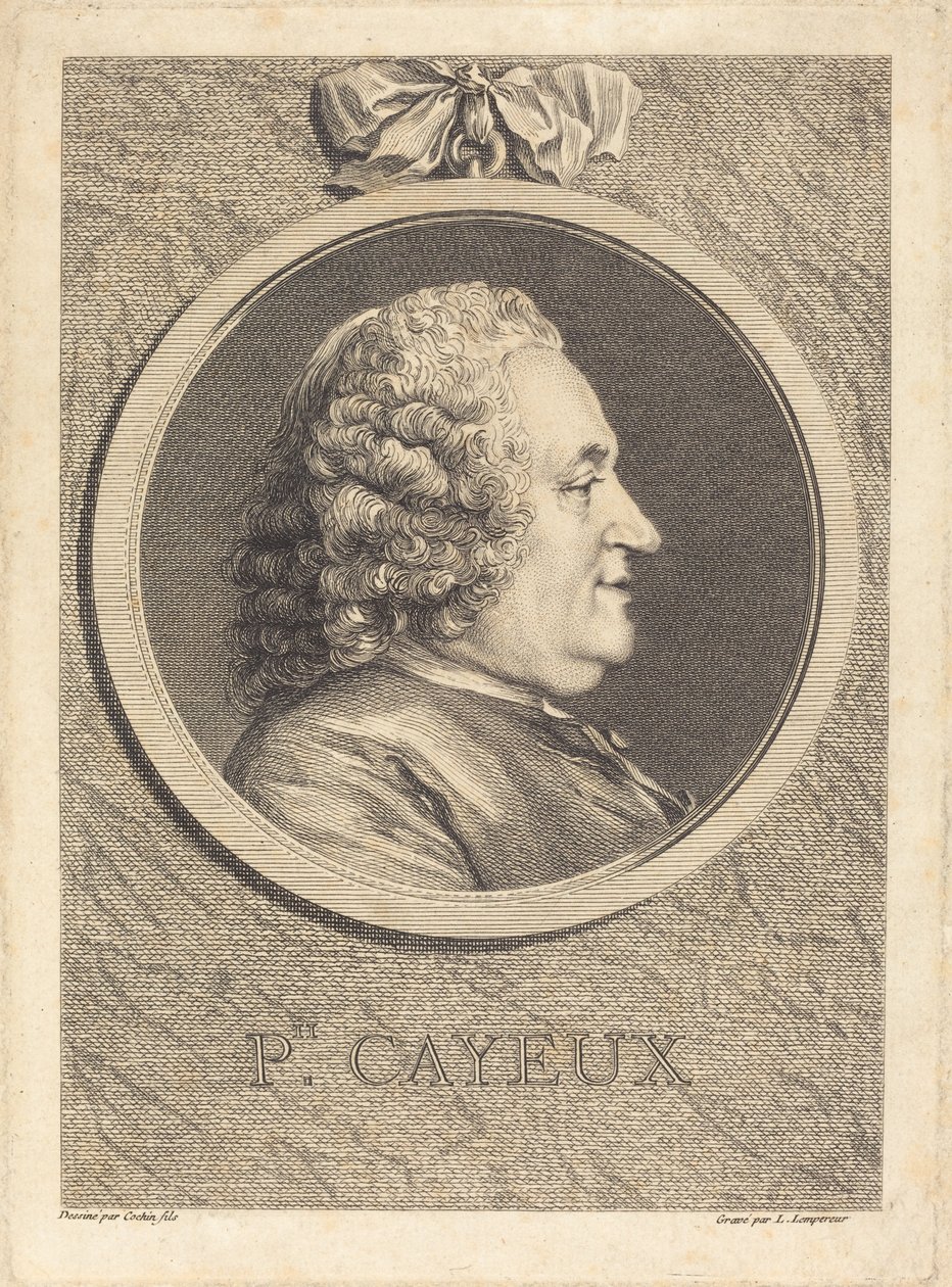 Philippe Cayeux autorstwa Louis Simon Lempereur after Charles Nicolas Cochin II