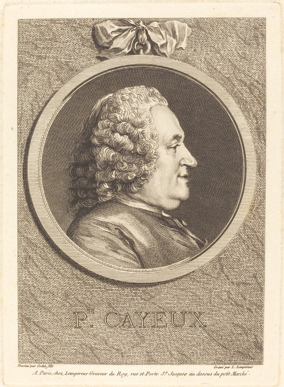 Philippe Cayeux autorstwa Louis Simon Lempereur after Charles Nicolas Cochin II