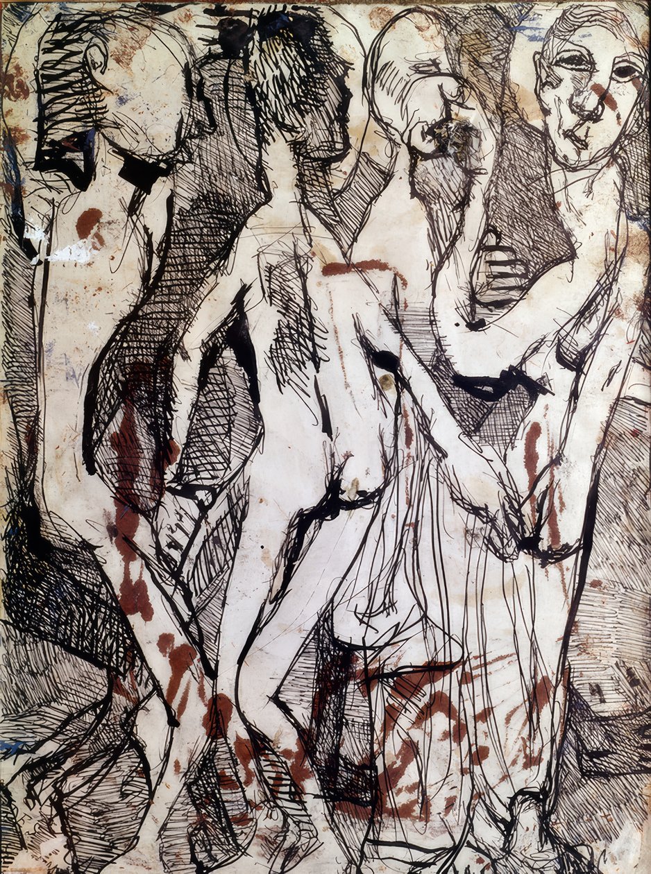 Kompozycja z figurami autorstwa Louis Soutter