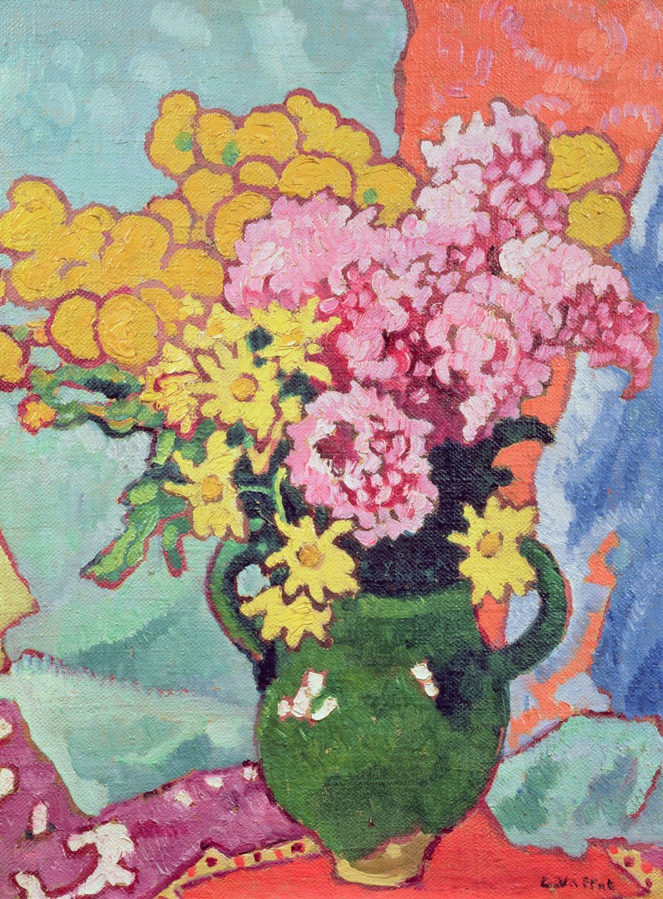 Bukiet kwiatów (olej na karcie) autorstwa Louis Valtat