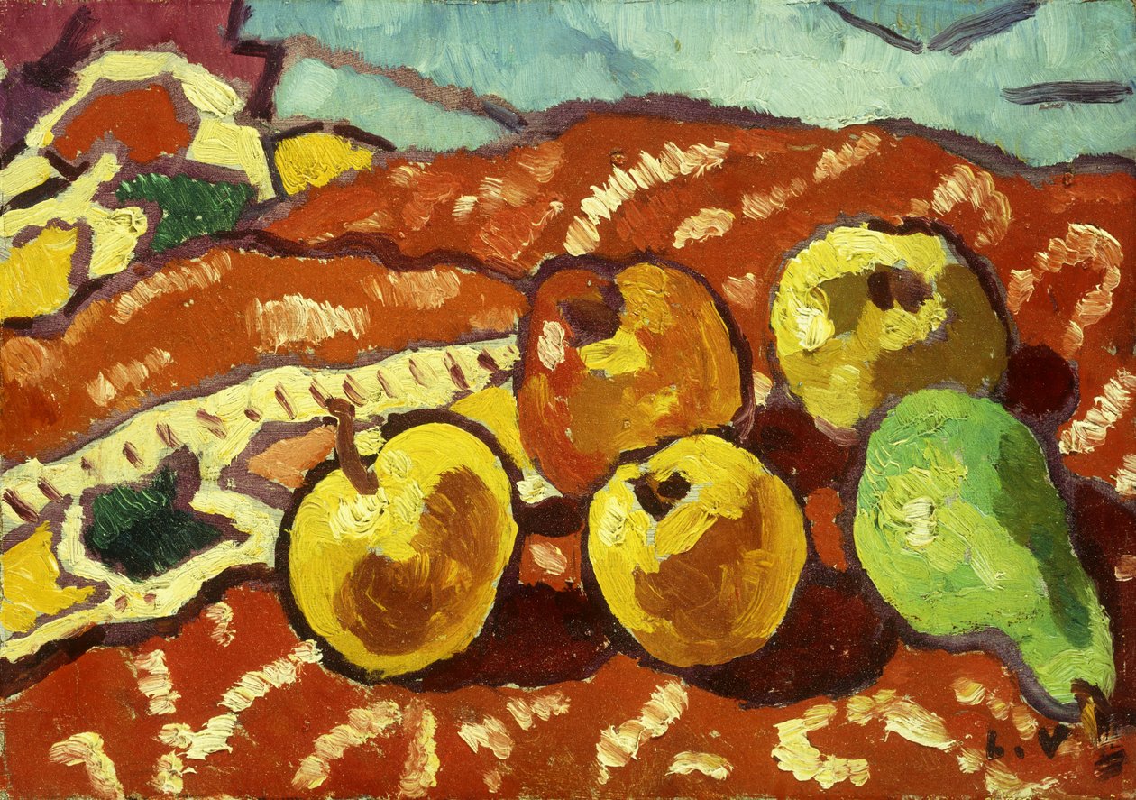 Jabłka i Draperia autorstwa Louis Valtat