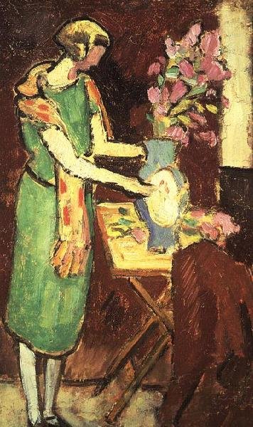 Kobieta we wnętrzu autorstwa Louis Valtat