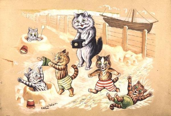 Nadmorskie radości autorstwa Louis Wain