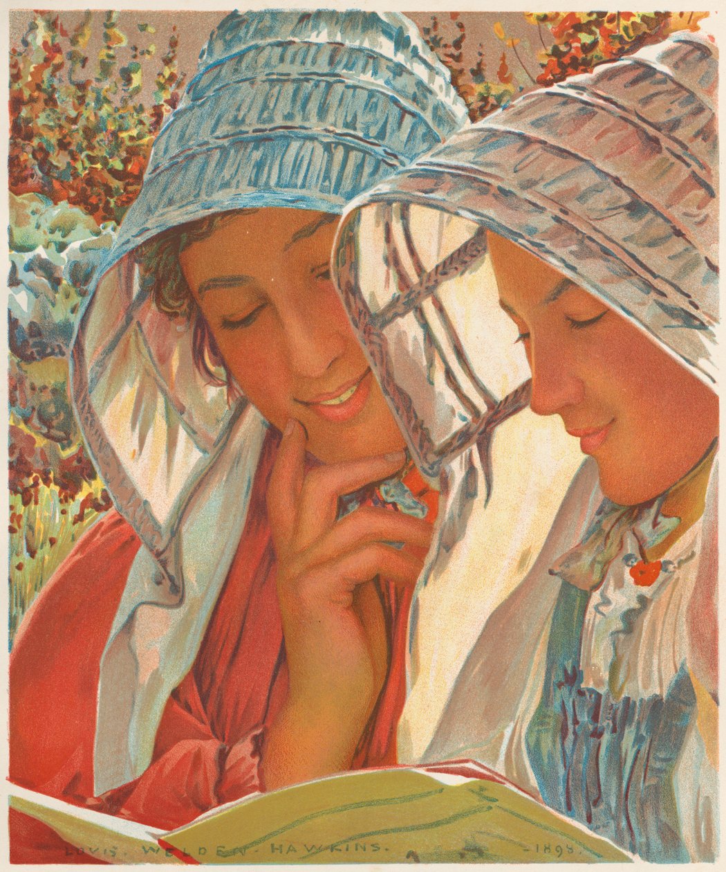 LEstampe Moderne: Lampki do czytania. autorstwa Louis Welden Hawkins