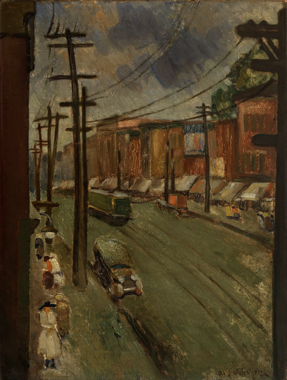 Główna ulica, Montreal, 1928. autorstwa Louis Wiesenberg