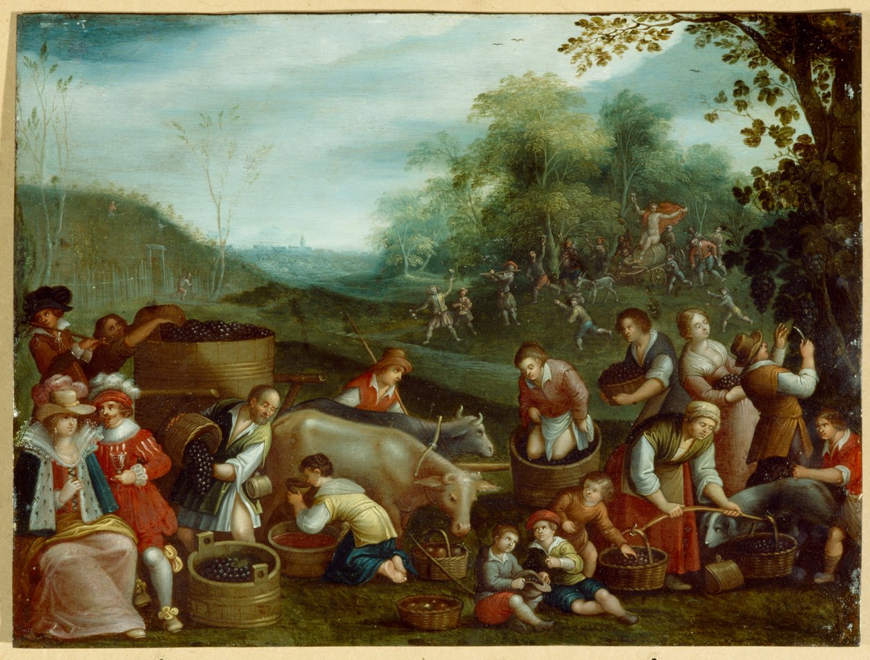 Jesień (olej na płótnie) autorstwa Louis de (circle of) Caullery