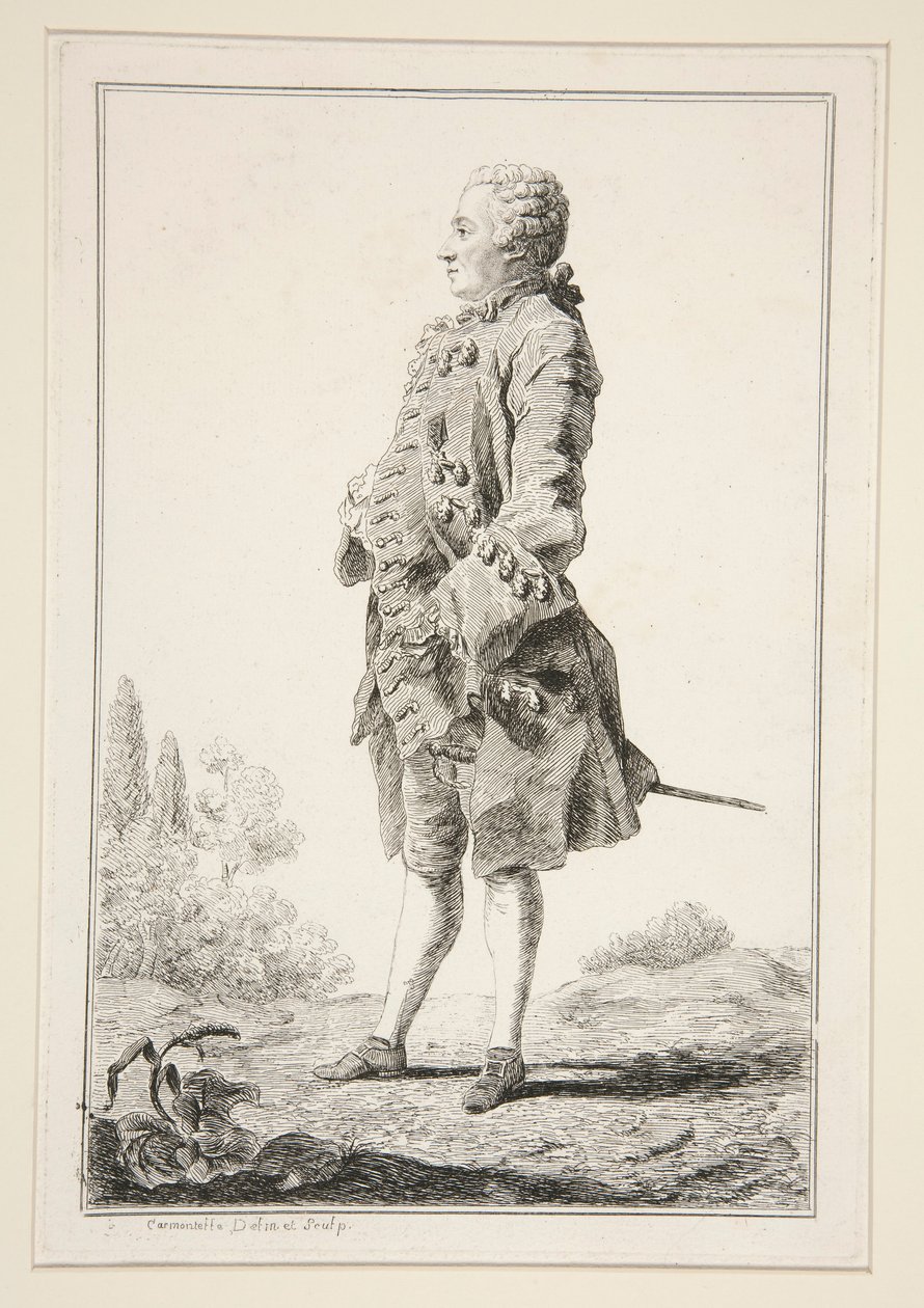 Baron Bezenval autorstwa Louis de Carmontelle