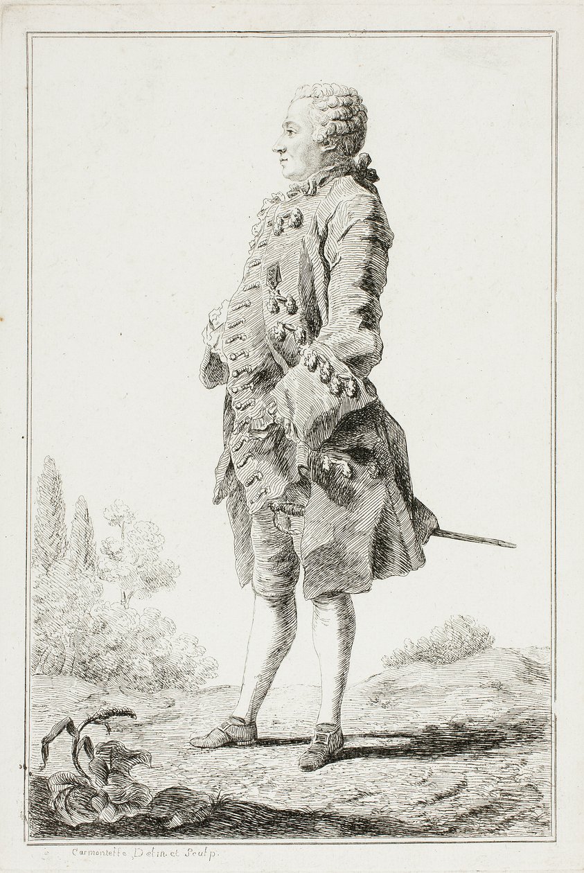 Baron Besenval autorstwa Louis de Carmontelle