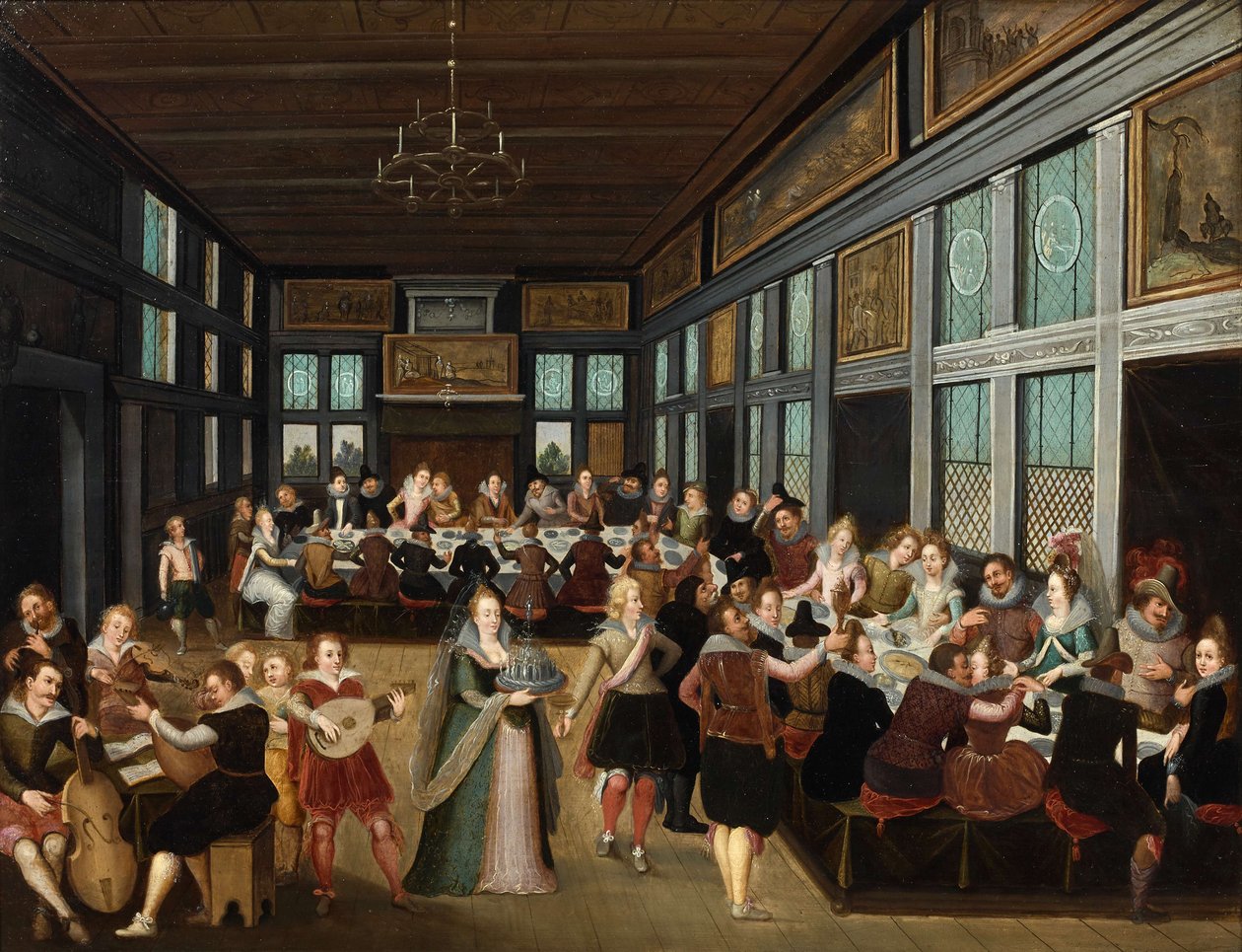 Bankiet weselny autorstwa Louis de Caullery
