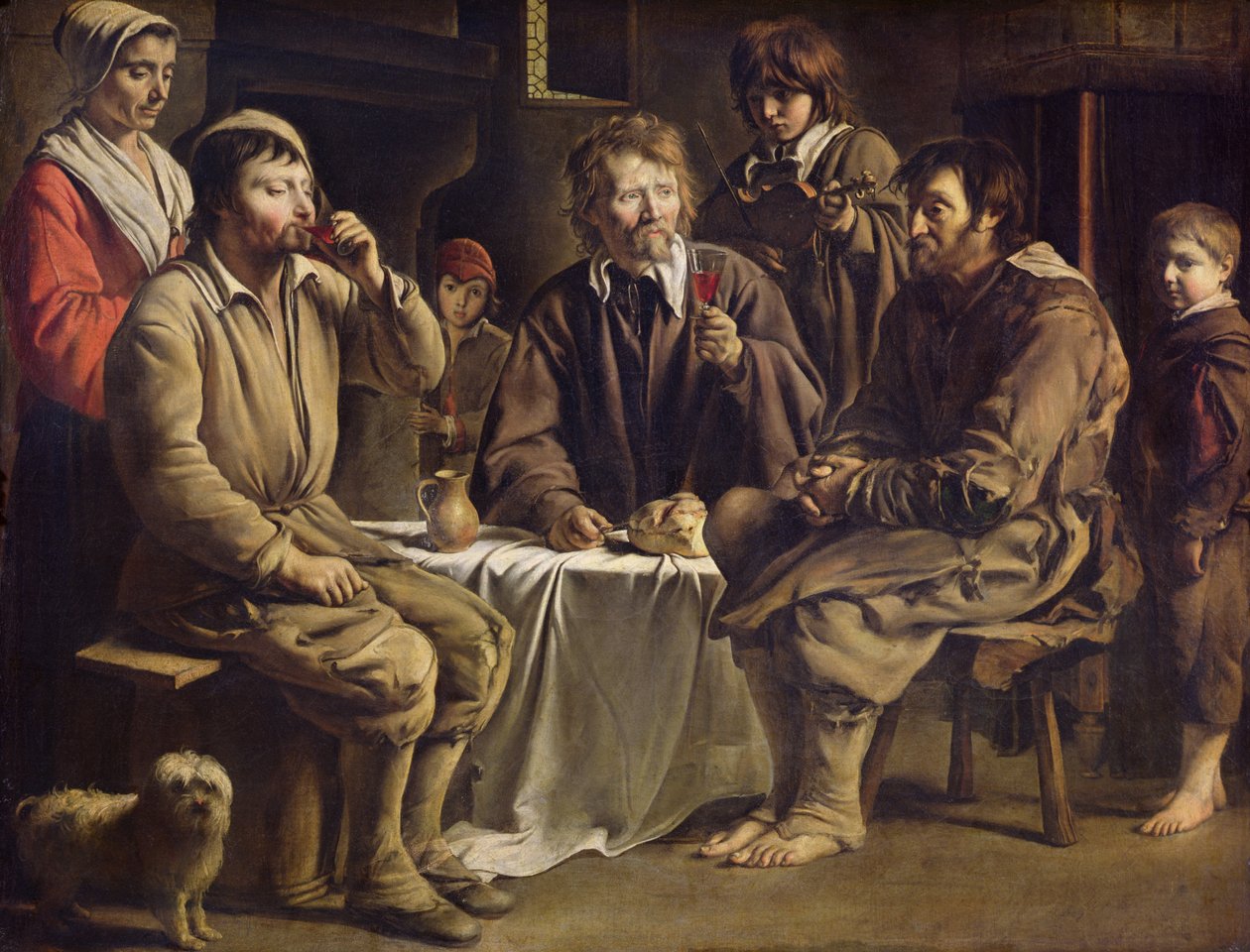 Posiłek Chłopski, 1642 autorstwa Louis le Nain