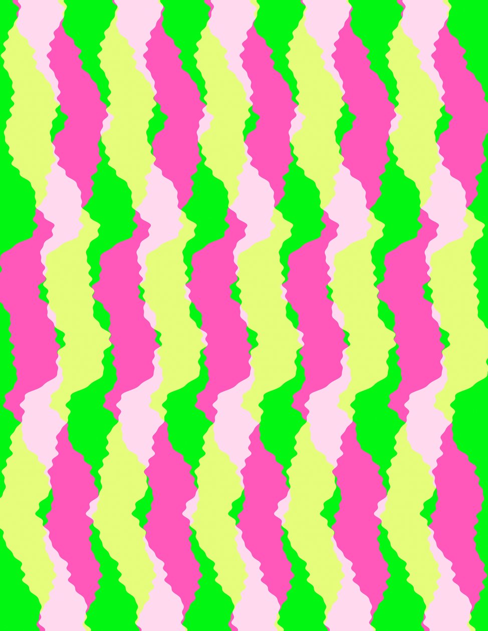Funky Stripes, 2011 (cyfrowo) autorstwa Louisa Hereford