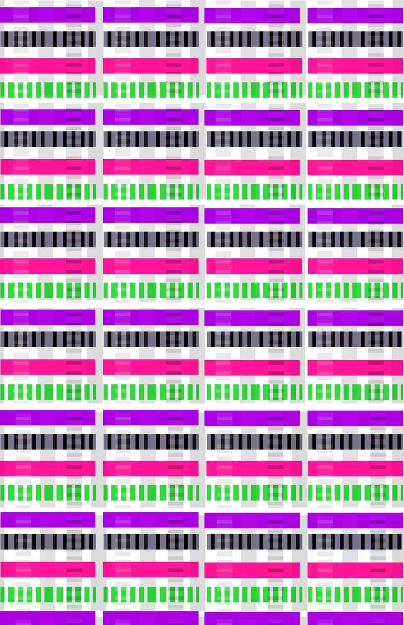 Stripe and Check, 2014 (media cyfrowe) autorstwa Louisa Hereford