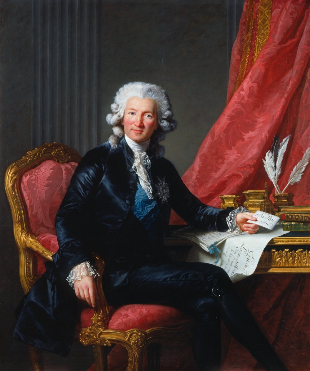 Charles-Alexandre de Calonne (1734-1802) autorstwa Elisabeth Louise Vigee Lebrun