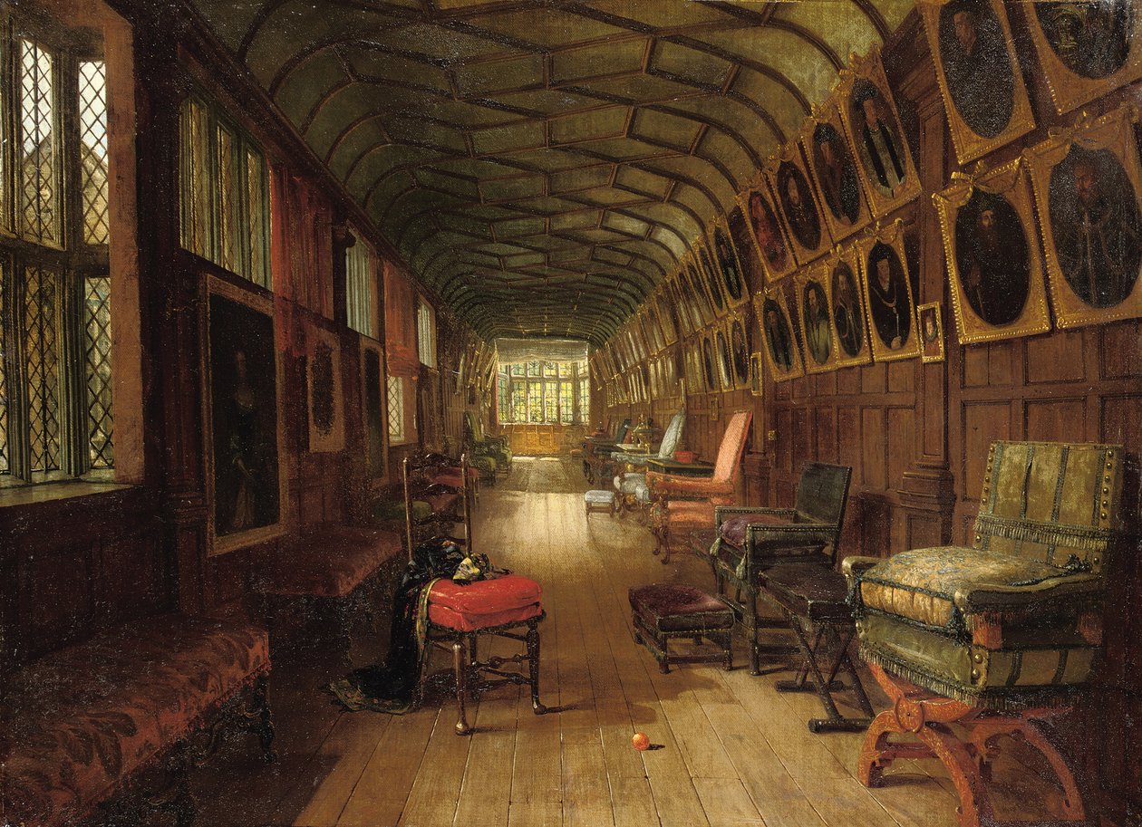 Brązowa Galeria, Knole, Kent autorstwa Louise Ingram Rayner