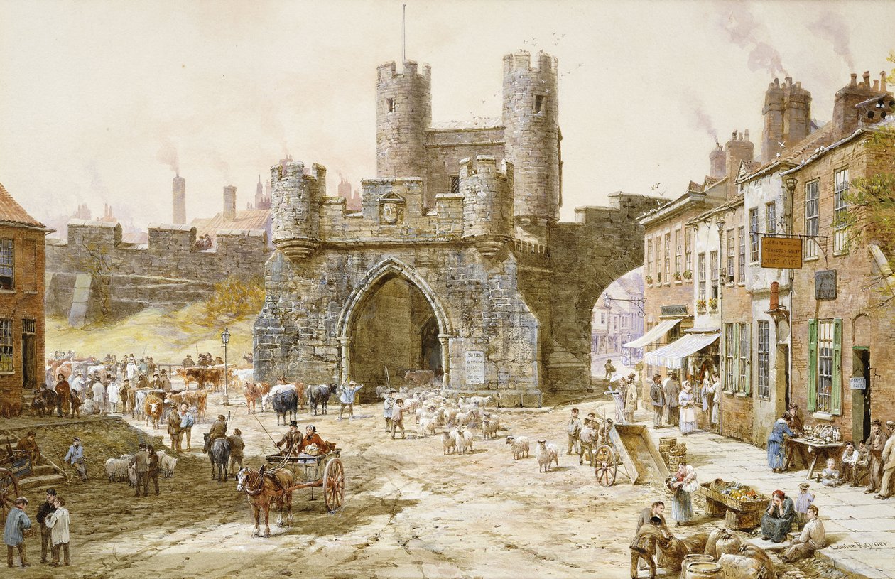 Walgate Bar, York, autorstwa Louise Ingram Rayner