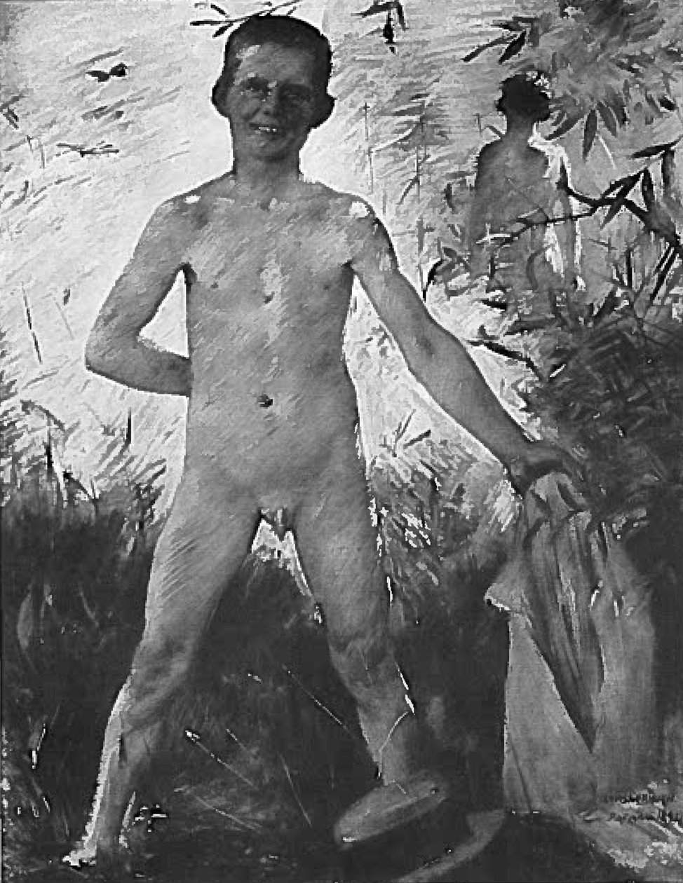 Kąpiący się chłopiec autorstwa Lovis Corinth