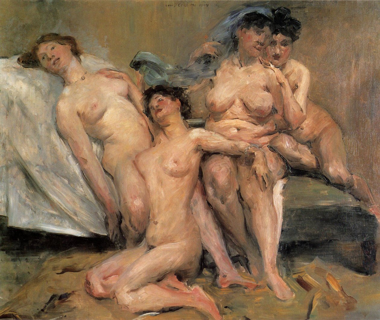 Grupa przyjaciół kobiet autorstwa Lovis Corinth