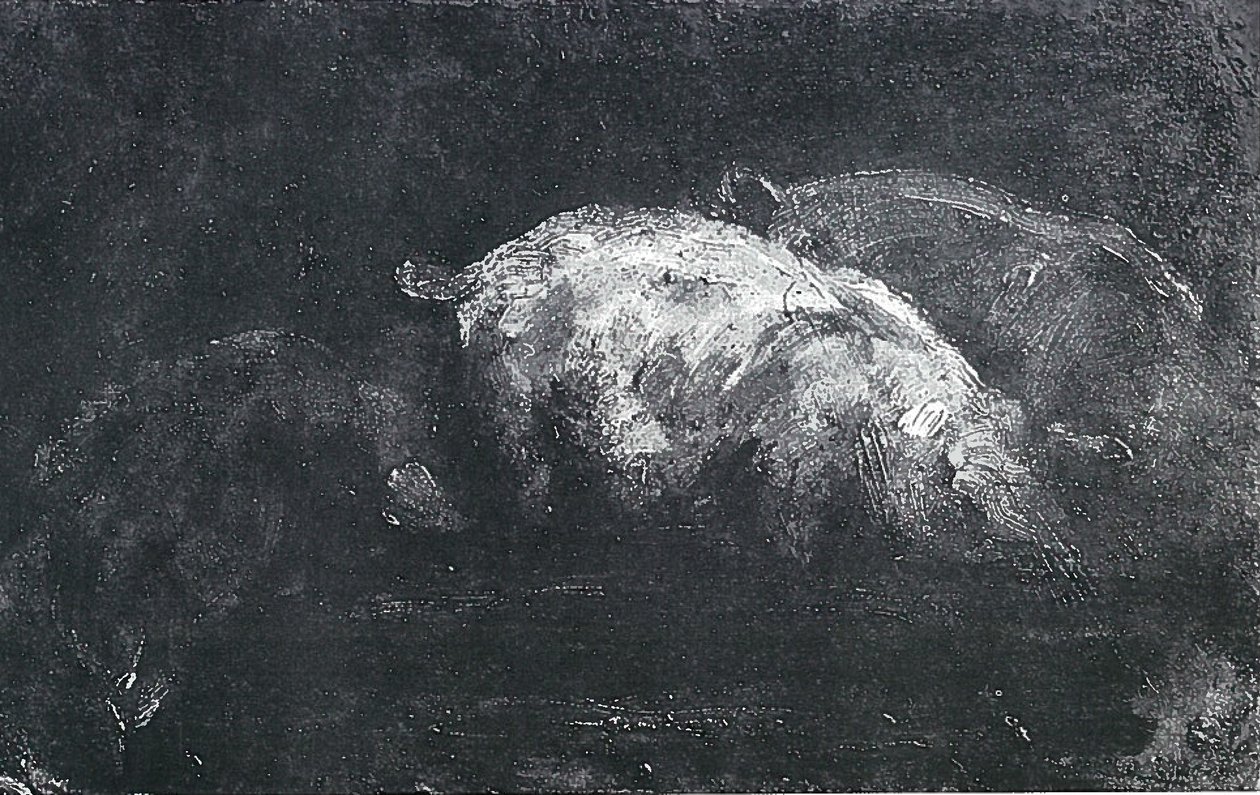 Jedzenie świń autorstwa Lovis Corinth