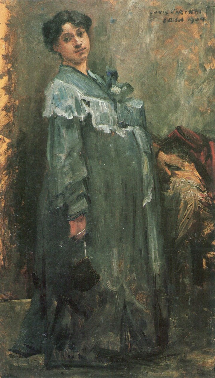 W jedwabnym płaszczu autorstwa Lovis Corinth