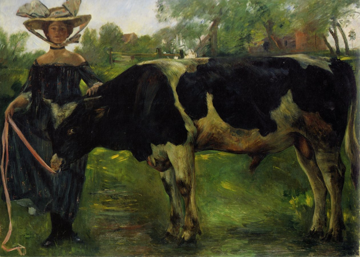 Dziewczyna z bykami autorstwa Lovis Corinth