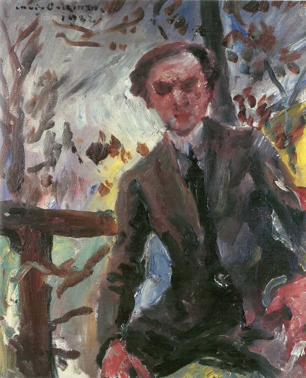 Portret malarza Leo Michelsonna autorstwa Lovis Corinth