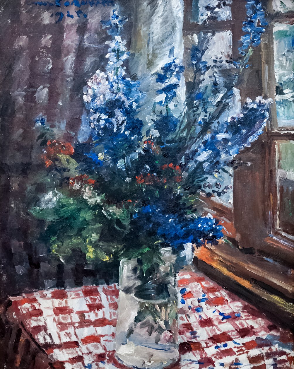 Delphinium autorstwa Lovis Corinth