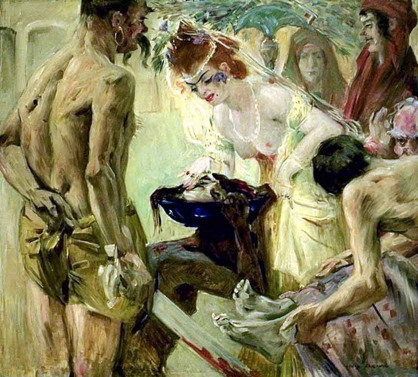 Salome, wersja I. autorstwa Lovis Corinth