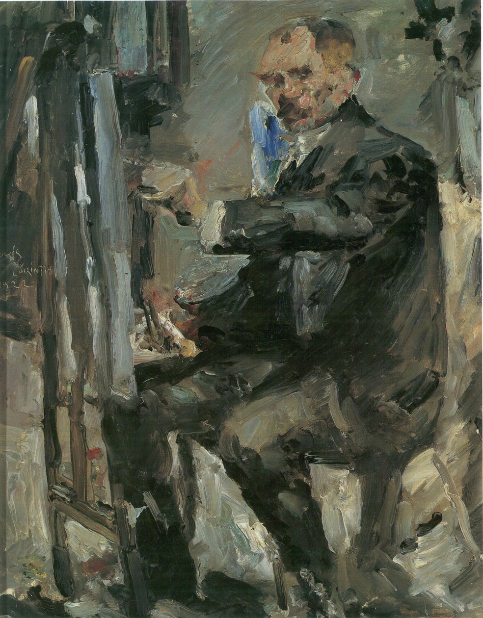 Autoportret przed sztalugą autorstwa Lovis Corinth