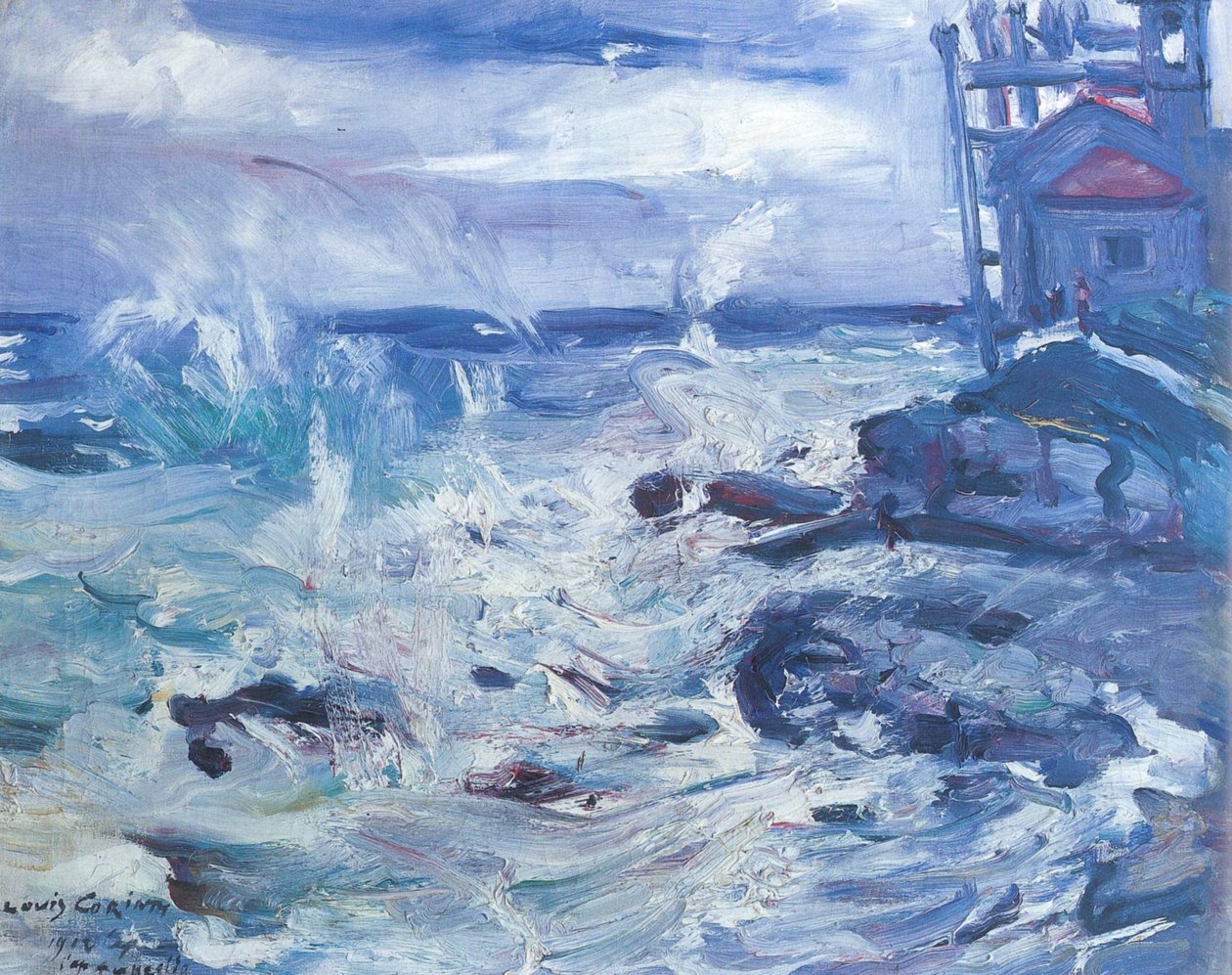 Burza na Cap Ampeglion autorstwa Lovis Corinth