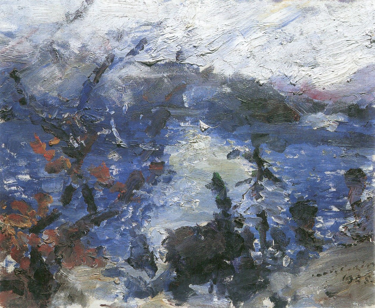 Walchensee, góry w Wolkenn autorstwa Lovis Corinth
