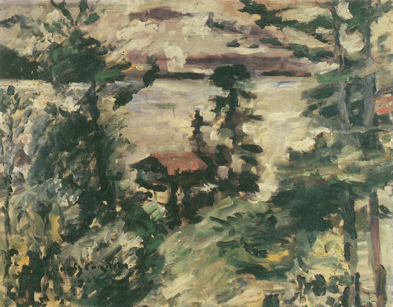 Walchensee, poranne mgły autorstwa Lovis Corinth