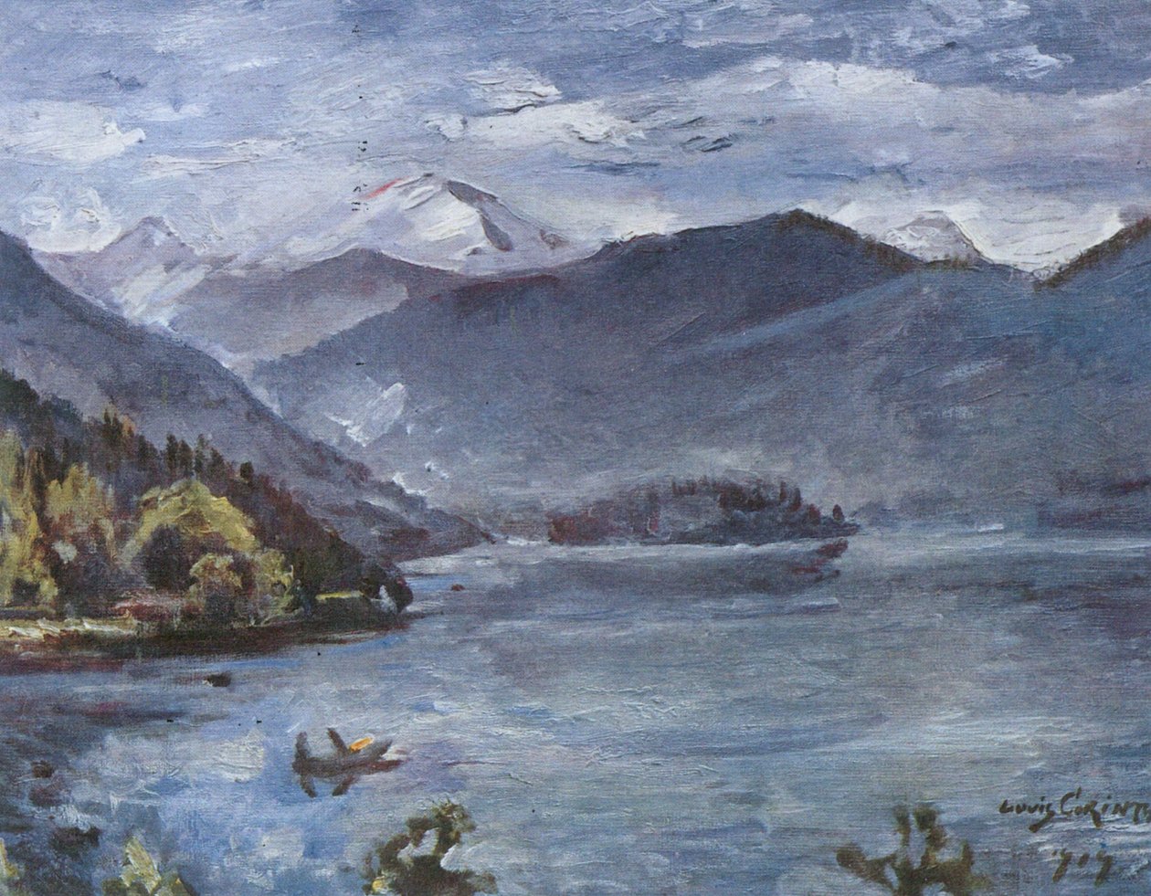  Walchensee, niebieski krajobraz autorstwa Lovis Corinth