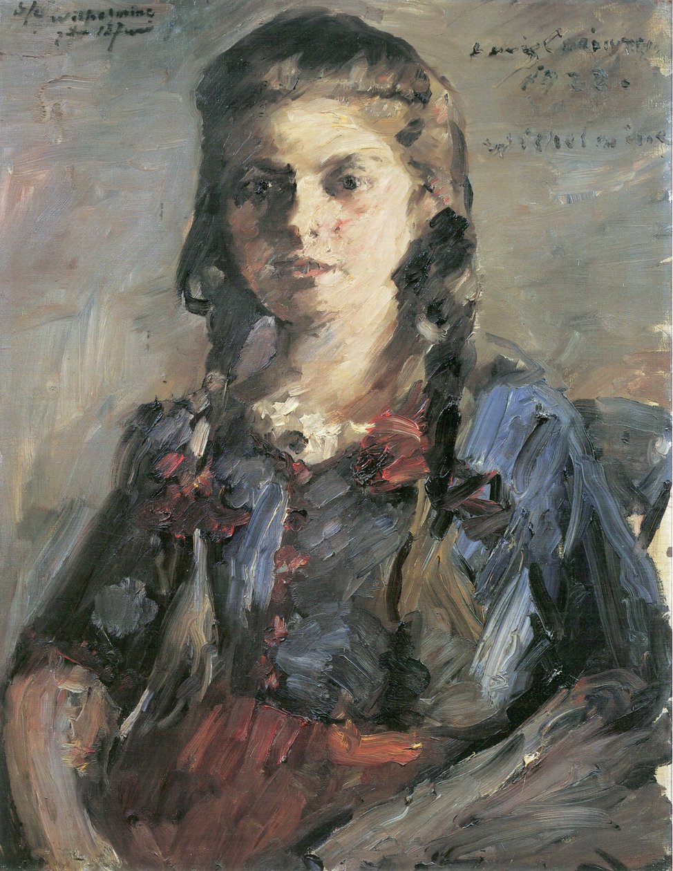 Wilhelmina z warkoczami autorstwa Lovis Corinth