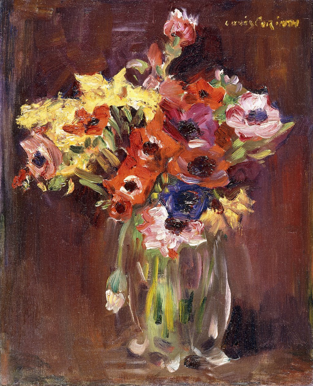 zawilce; Zawilec, 1910 autorstwa Lovis Corinth